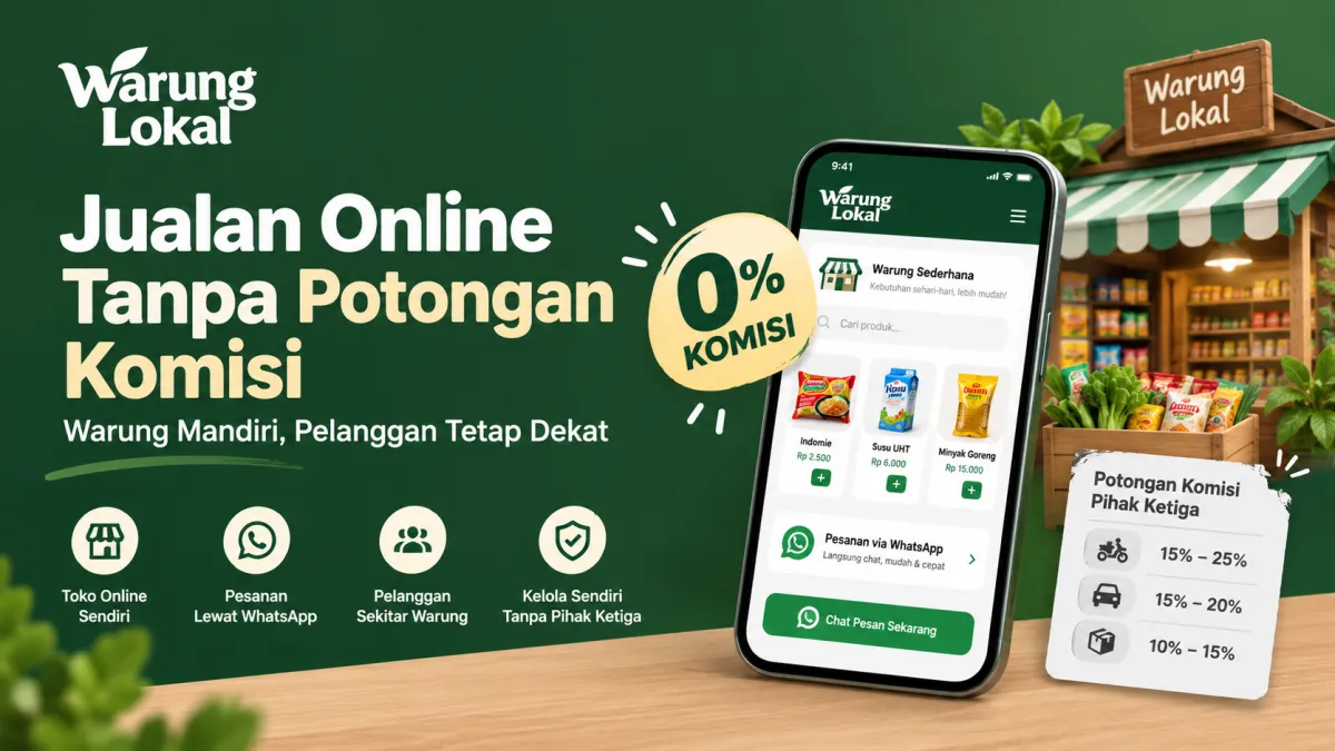 Jualan Online Bebas Potongan Komisi 20%: Solusi Toko Mandiri untuk Warung Warga